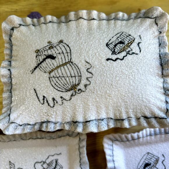 Vintage Ardalt Japan Lenwile China Cigarette box + 2 ashtrays pink ladies 6008E - Picture 2 of 11